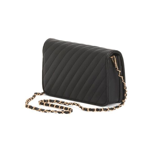 NWT BADGLEY MISCHKA Small Camera Crossbody Bag Black With Circle Logo MSRP$69 - Picture 2 of 15